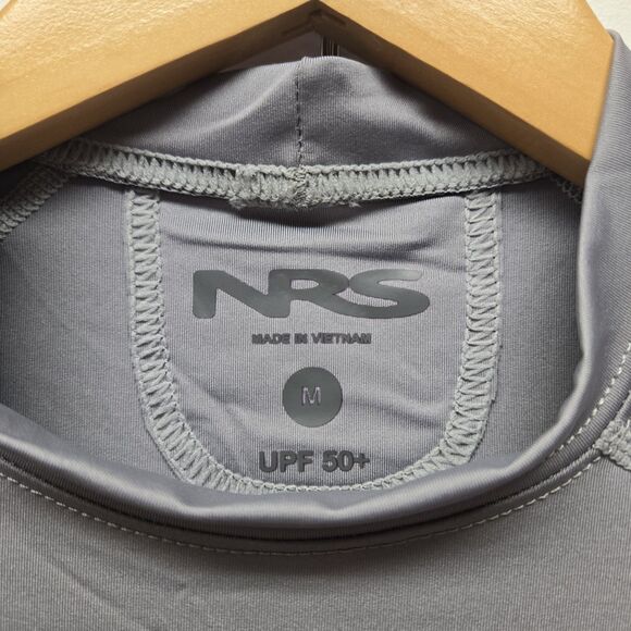 NRS Mens Rash Guard sz Medium Gray Stretch Swim Paddle Raft Surf Beach UPF50 NWT - Picture 5 of 11